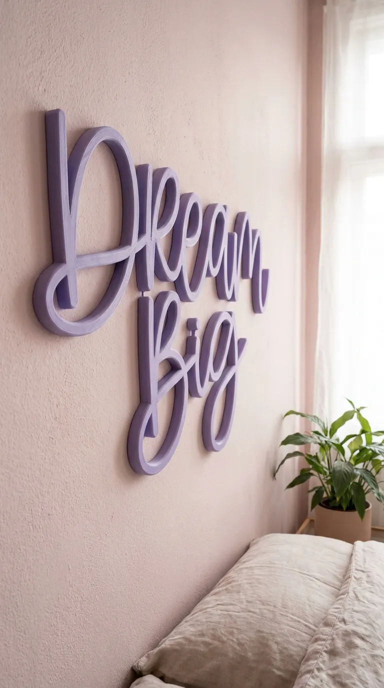 Frase Mural "DREAM BIG"