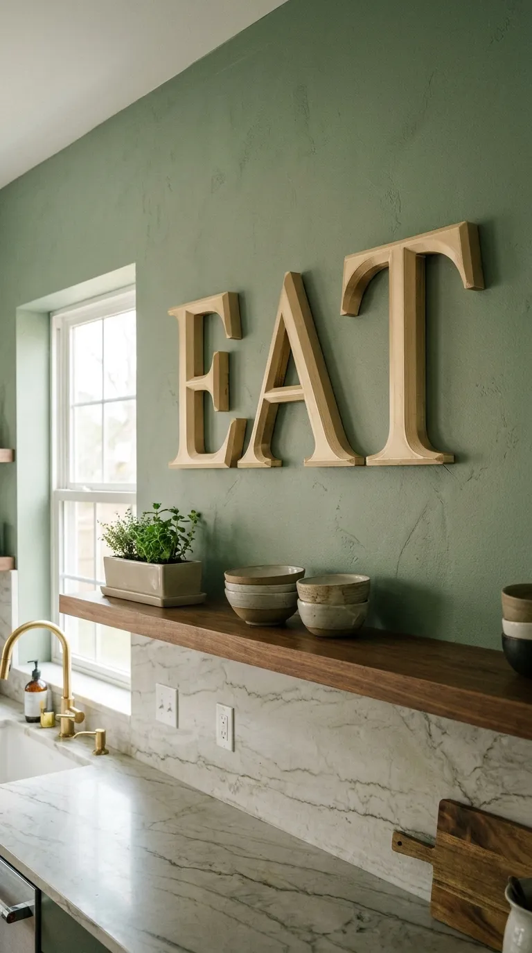Letras Corpóreas "EAT"