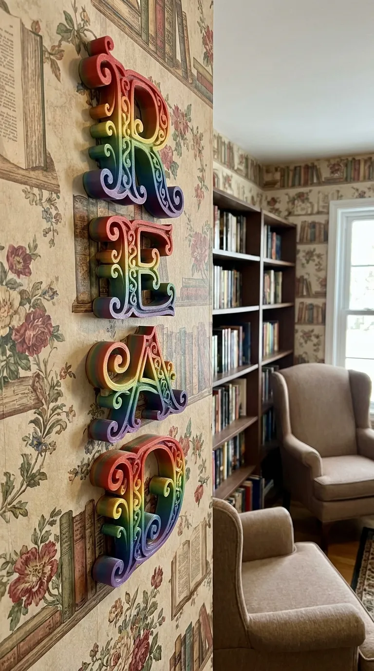 Letras "READ" para Libros