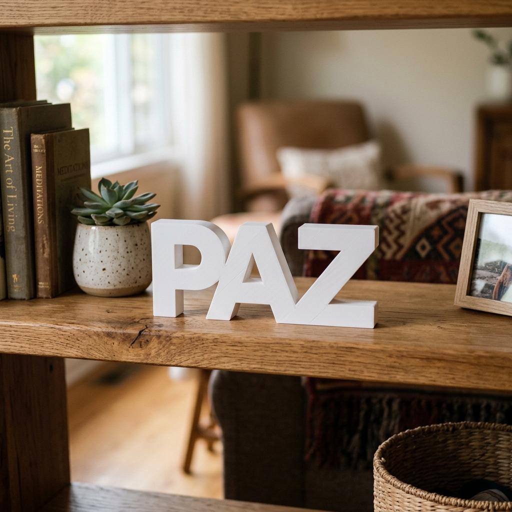 Palabra "PAZ" Minimalista